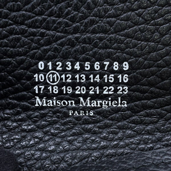 メゾンマルジェラ チェーンウォレット ４ステッチ グレイニーレザー SA3UI0008 Maison Margiela 財布 黒