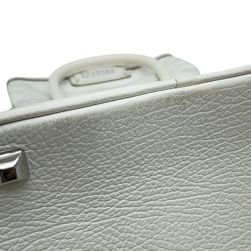メゾンマルジェラ ハンドバッグ 5AC マイクロ レザー キャンバス S56WD0072 Maison Margiela 2WAY 白