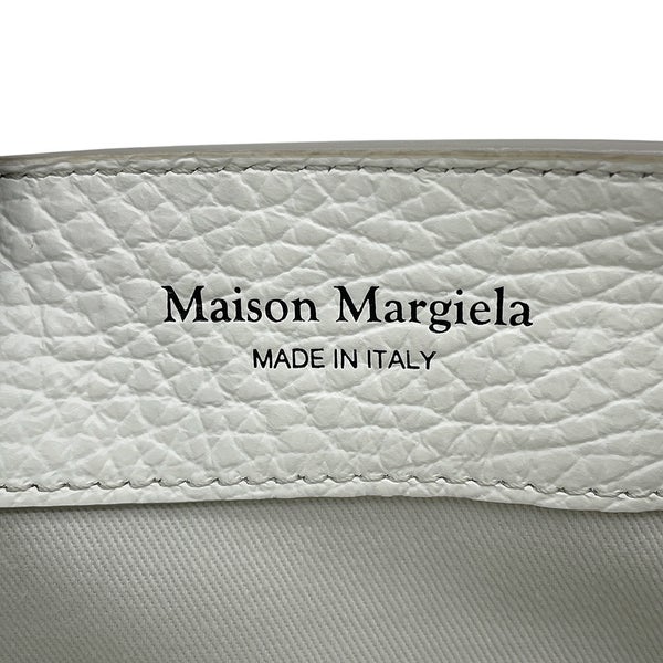 メゾンマルジェラ ハンドバッグ 5AC マイクロ レザー キャンバス S56WD0072 Maison Margiela 2WAY 白