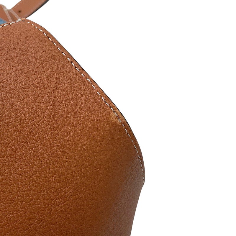ロエベ リュック Tバックパック スモール デニム/レザー 316.28.P32 LOEWE バッグ