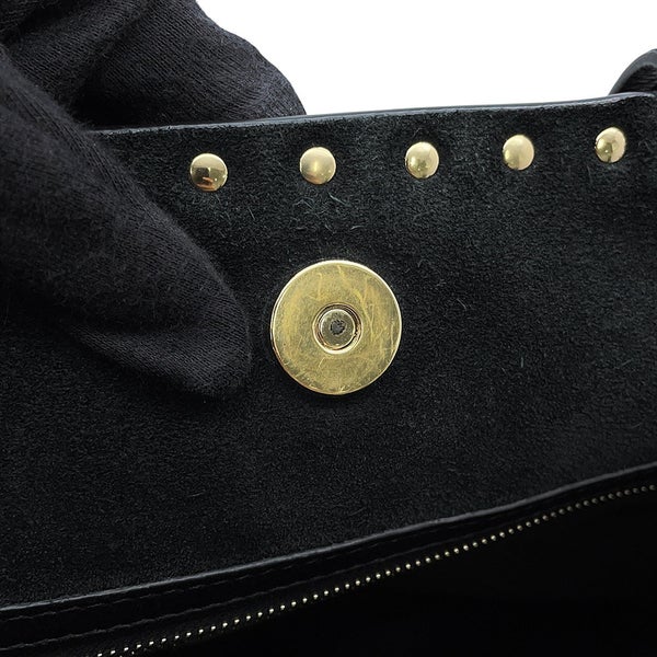 ヴァレンティノ・ガラヴァーニ トートバッグ ロックスタッズ ペット レザー VALENTINO リカルド・クシマノ 黒 白