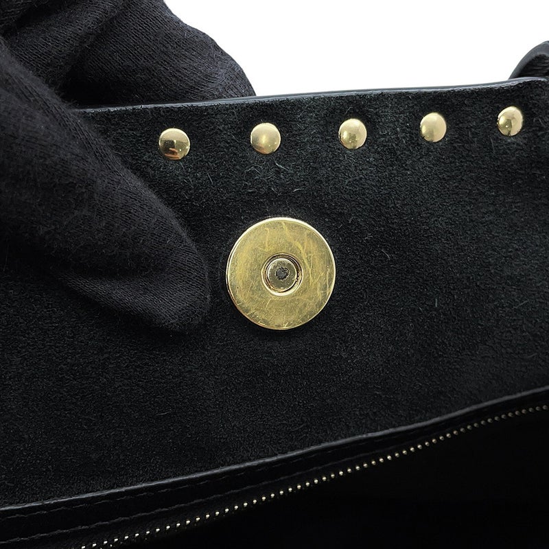 ヴァレンティノ・ガラヴァーニ トートバッグ ロックスタッズ ペット レザー VALENTINO リカルド・クシマノ 黒 白