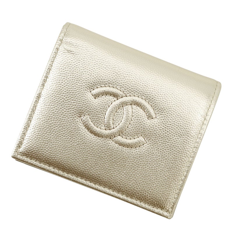 シャネル 二つ折り財布 ココマーク スモール フラップ ウォレット キャビアスキン AP4656 CHANEL 財布