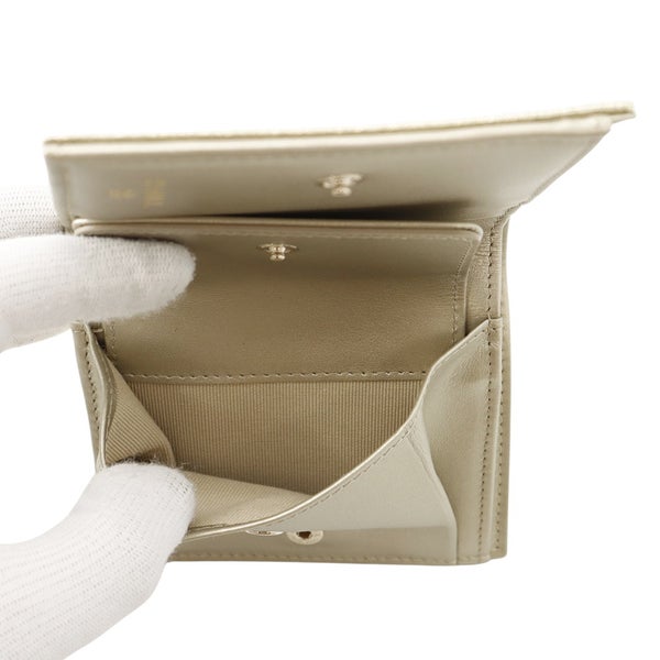 シャネル 二つ折り財布 ココマーク スモール フラップ ウォレット キャビアスキン AP4656 CHANEL 財布