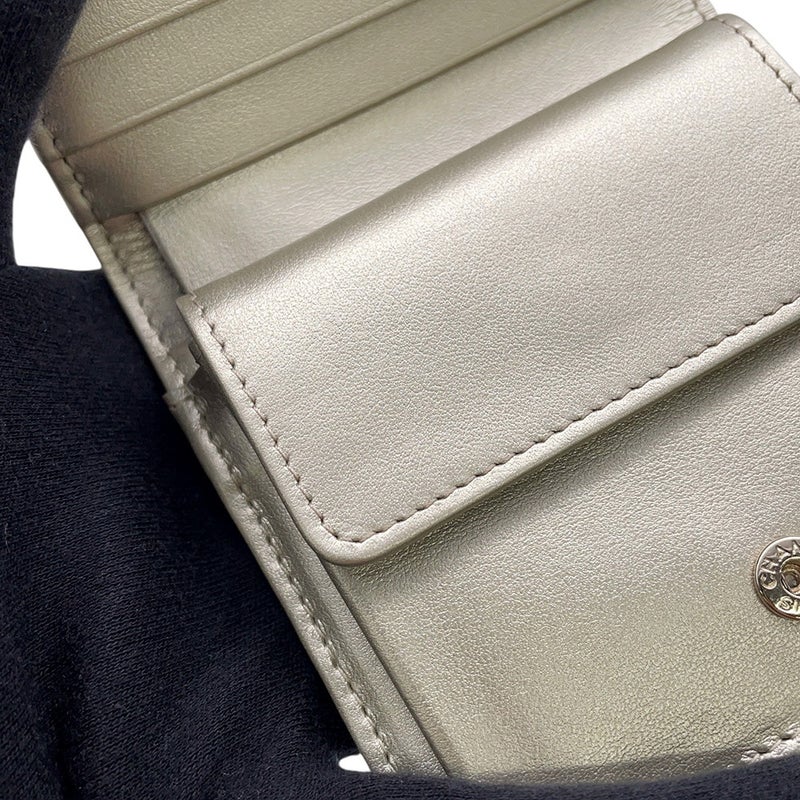シャネル 二つ折り財布 ココマーク スモール フラップ ウォレット キャビアスキン AP4656 CHANEL 財布