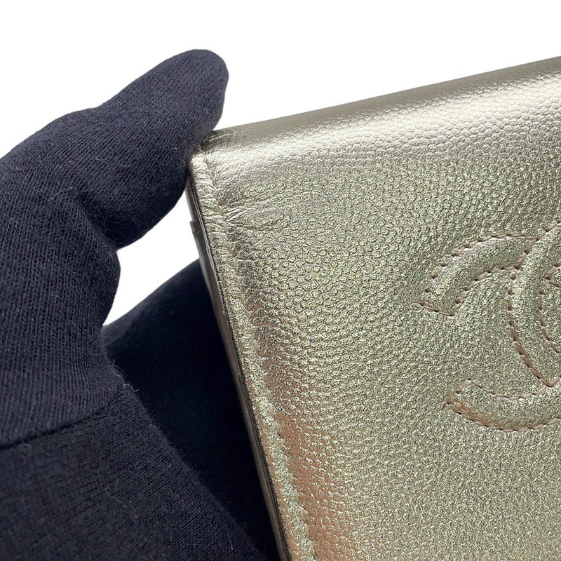 シャネル 二つ折り財布 ココマーク スモール フラップ ウォレット キャビアスキン AP4656 CHANEL 財布