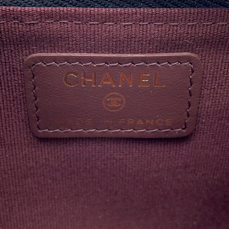シャネル コインケース マトラッセ ココマーク キャビアスキン AP3179 CHANEL フラグメント カードケース 黒