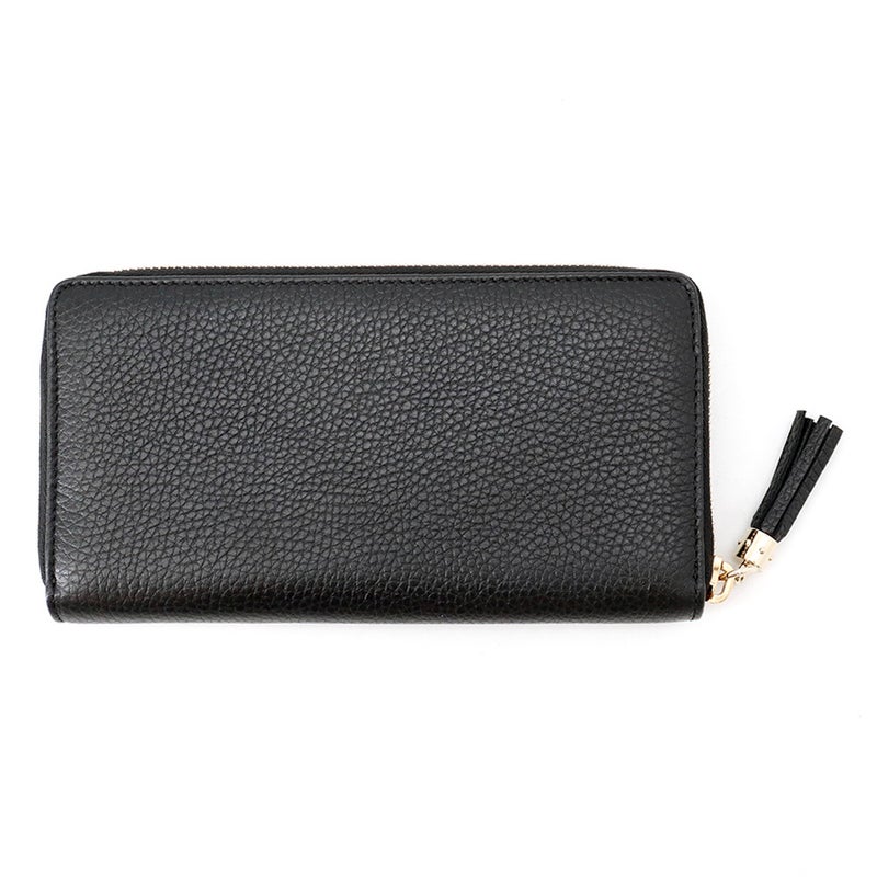 グッチ 長財布 インターロッキングG ソーホー ラウンドファスナー レザー 598187 GUCCI 黒 アウトレット品