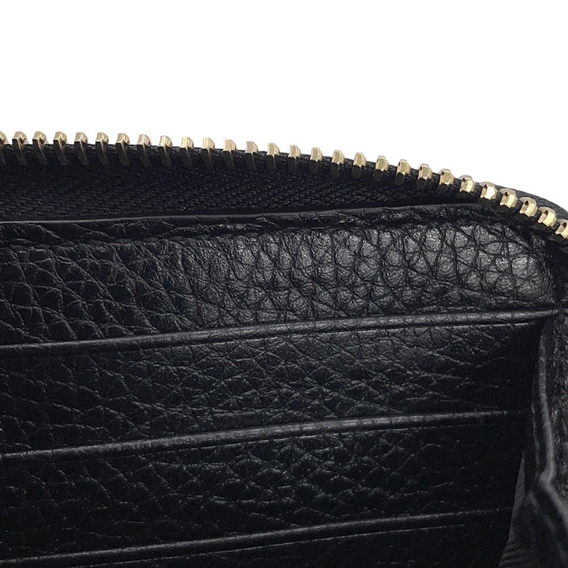 グッチ 長財布 インターロッキングG ソーホー ラウンドファスナー レザー 598187 GUCCI 黒 アウトレット品