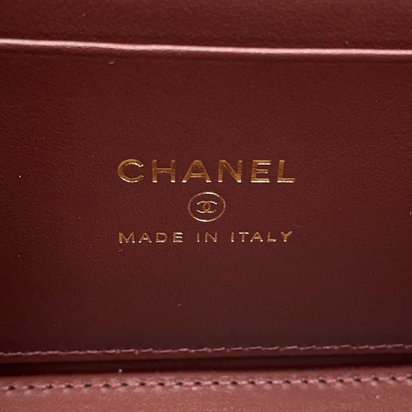 シャネル チェーンショルダーバッグ バニティケース ココマーク マトラッセ キャビアスキン AP1341 CHANEL バッグ キルティング 黒