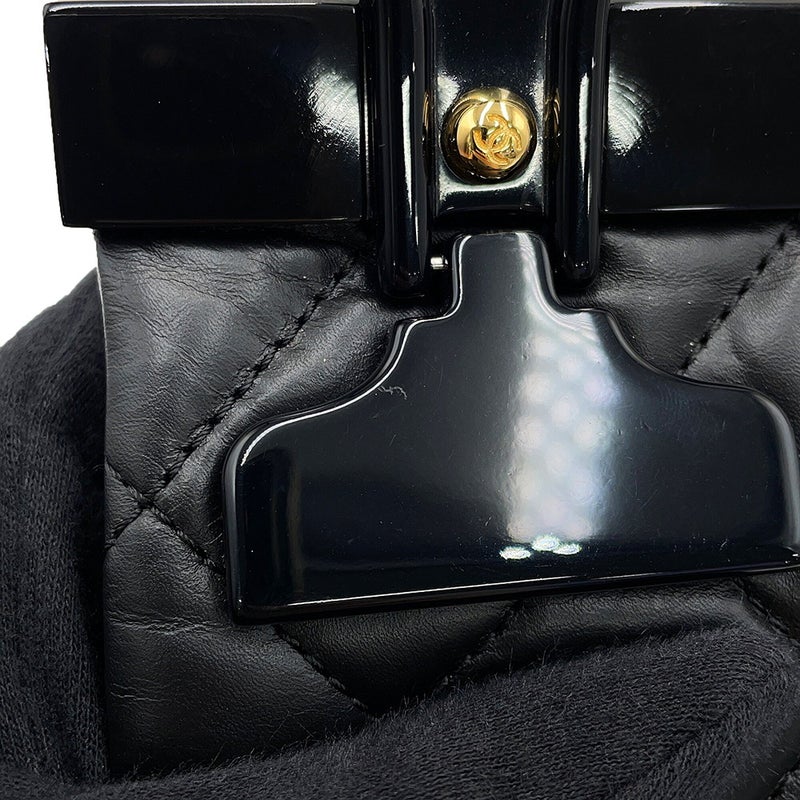シャネル チェーンショルダーバッグ マトラッセ ココマーク 2.55 リイシュー ハンガー ラムスキン CHANEL 黒 2016年限定