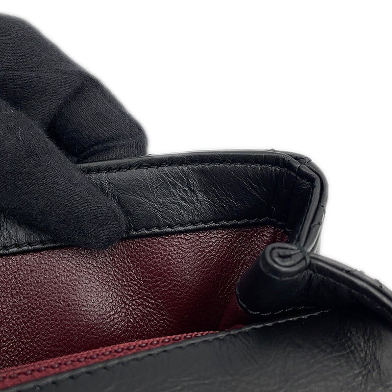 シャネル チェーンショルダーバッグ マトラッセ ココマーク 2.55 リイシュー ハンガー ラムスキン CHANEL 黒 2016年限定