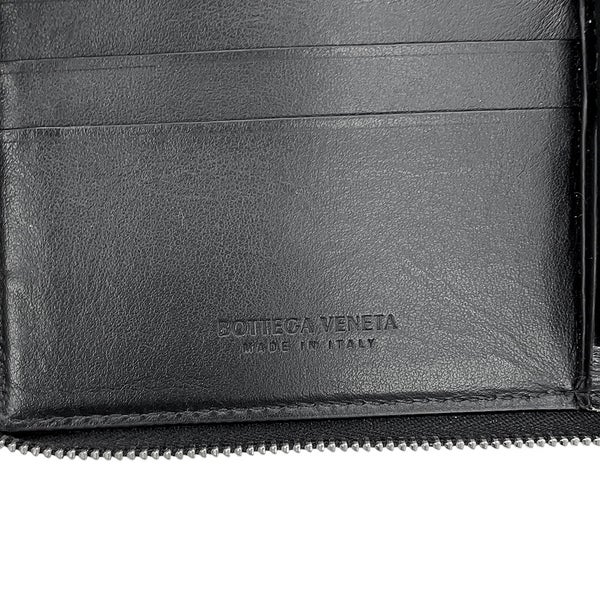 ボッテガヴェネタ 長財布 マキシイントレチャート カセット スリム ラムスキン 708612 BOTTEGA VENETA 黒