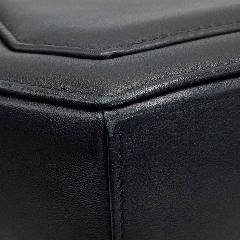シャネル チェーンショルダーバッグ オクタゴン ココマーク ラムスキン CHANEL 黒