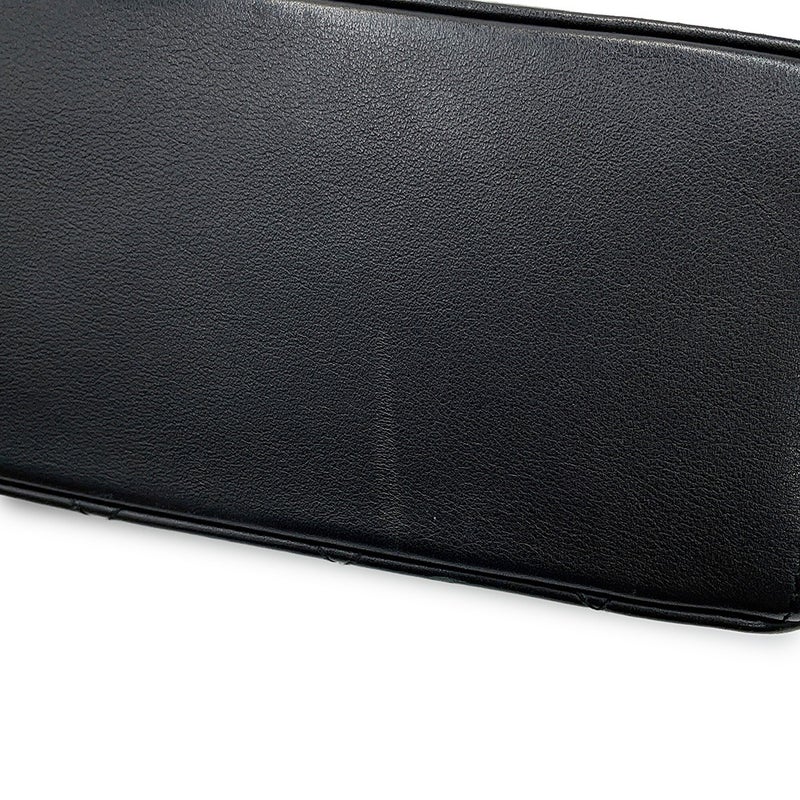 シャネル チェーンショルダーバッグ オクタゴン ココマーク ラムスキン CHANEL 黒