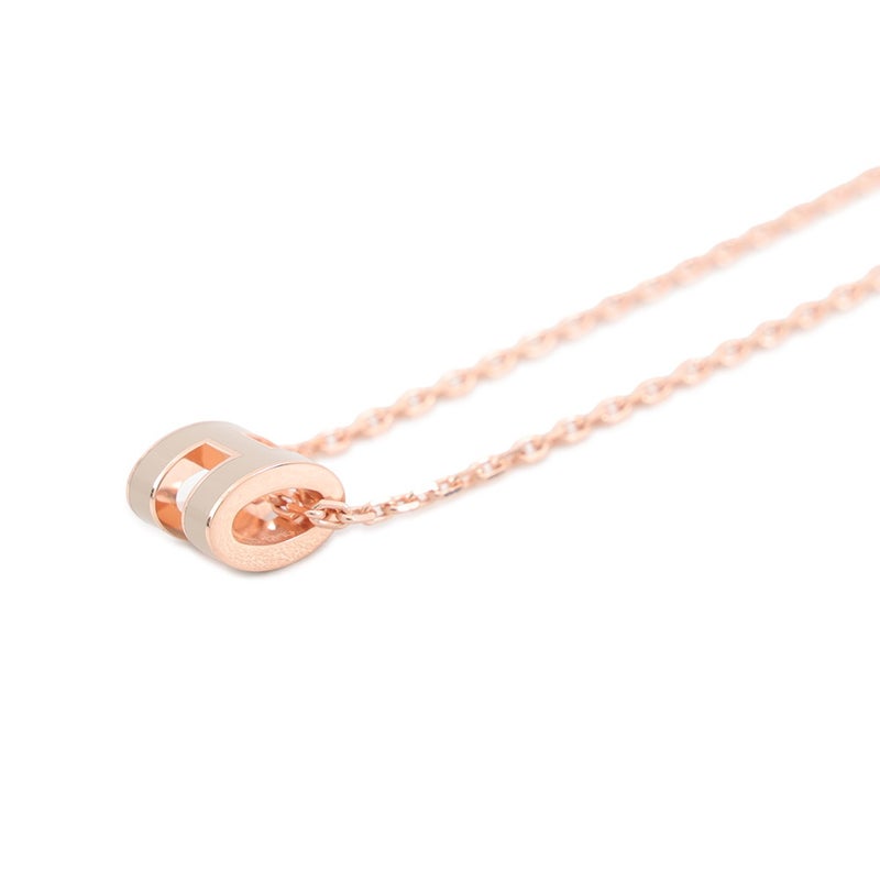 エルメス ネックレス ミニ・ポップアッシュ マロングラッセ/ピンクゴールド金具 HERMES アクセサリー