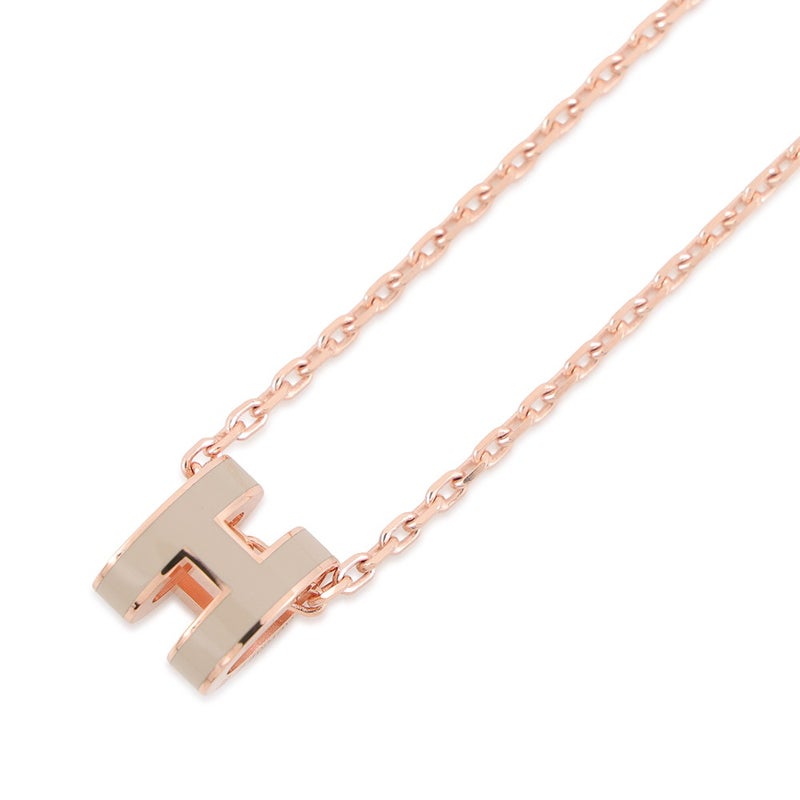 エルメス ネックレス ミニ・ポップアッシュ マロングラッセ/ピンクゴールド金具 HERMES アクセサリー