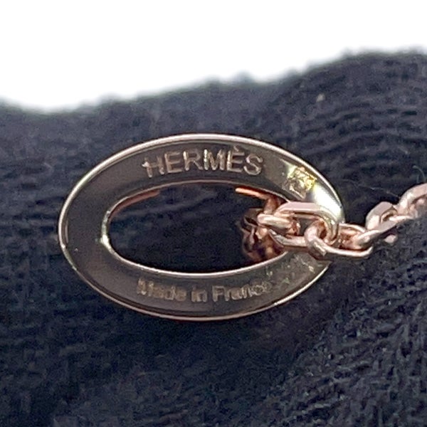 エルメス ネックレス ミニ・ポップアッシュ マロングラッセ/ピンクゴールド金具 HERMES アクセサリー