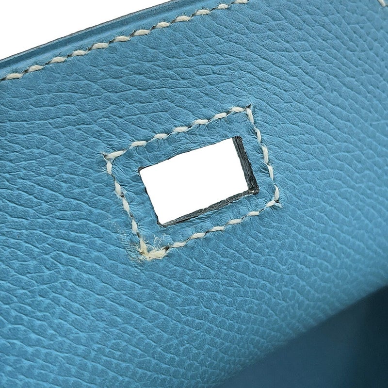 エルメス バーキン30 ブルージーン/シルバー金具 エプソン □K刻印 HERMES Birkin ハンドバッグ