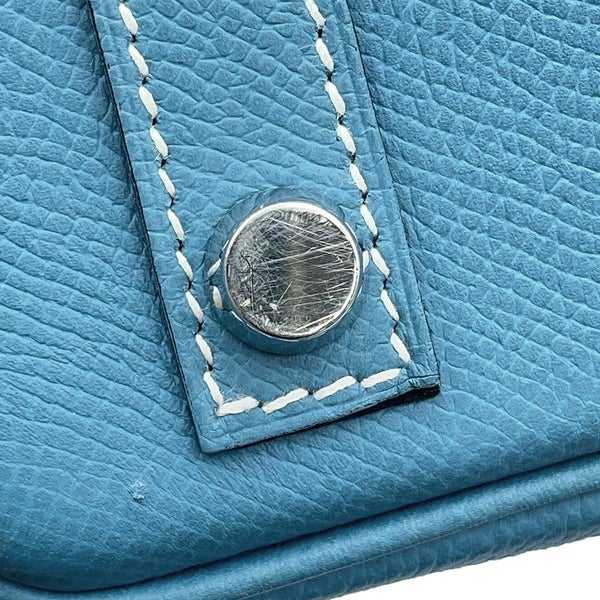 エルメス バーキン30 ブルージーン/シルバー金具 エプソン □K刻印 HERMES Birkin ハンドバッグ