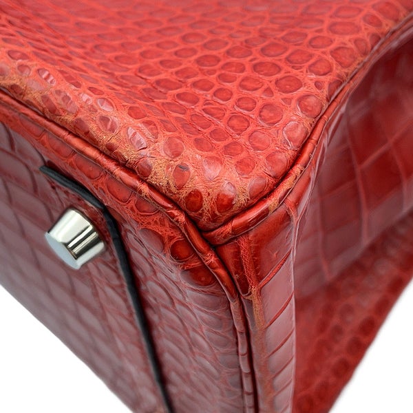 エルメス バーキン30 ルージュアッシュ/シルバー金具 ポロサスマット □K刻印 HERMES Birkin ハンドバッグ