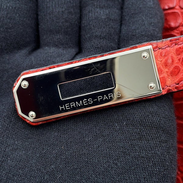 エルメス バーキン30 ルージュアッシュ/シルバー金具 ポロサスマット □K刻印 HERMES Birkin ハンドバッグ