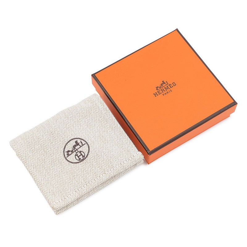 エルメス シューズアクセサリー  マイヨン・アンシェネ グリーン/オレンジ/シルバー金具 カーフレザー HERMES