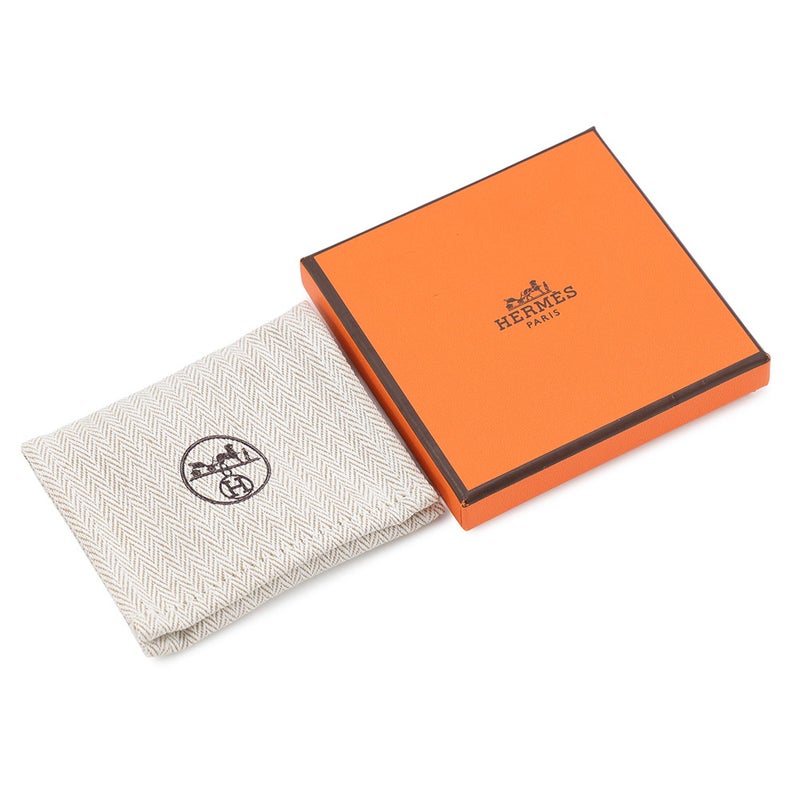 エルメス シューズアクセサリー  マイヨン・アンシェネ オレンジ/パープル/シルバー金具 カーフレザー HERMES