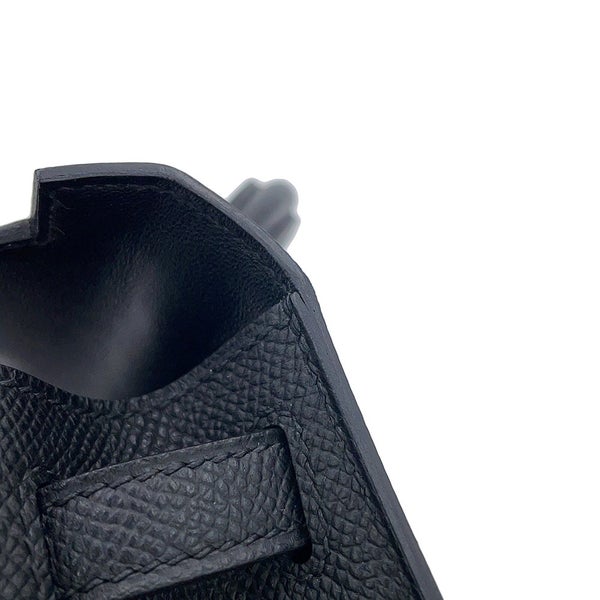 エルメス ハンドバッグ ミニケリー2 外縫い ブラック/ゴールド金具 エプソン W刻印 HERMES Kelly 2wayバッグ 黒