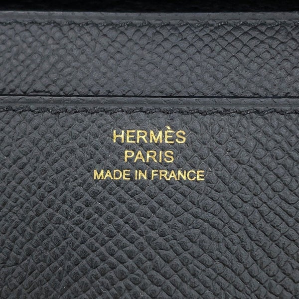 エルメス 長財布 コンスタンス トゥーゴー ロング ブラック/ゴールド金具 素材 K刻印 HERMES 黒