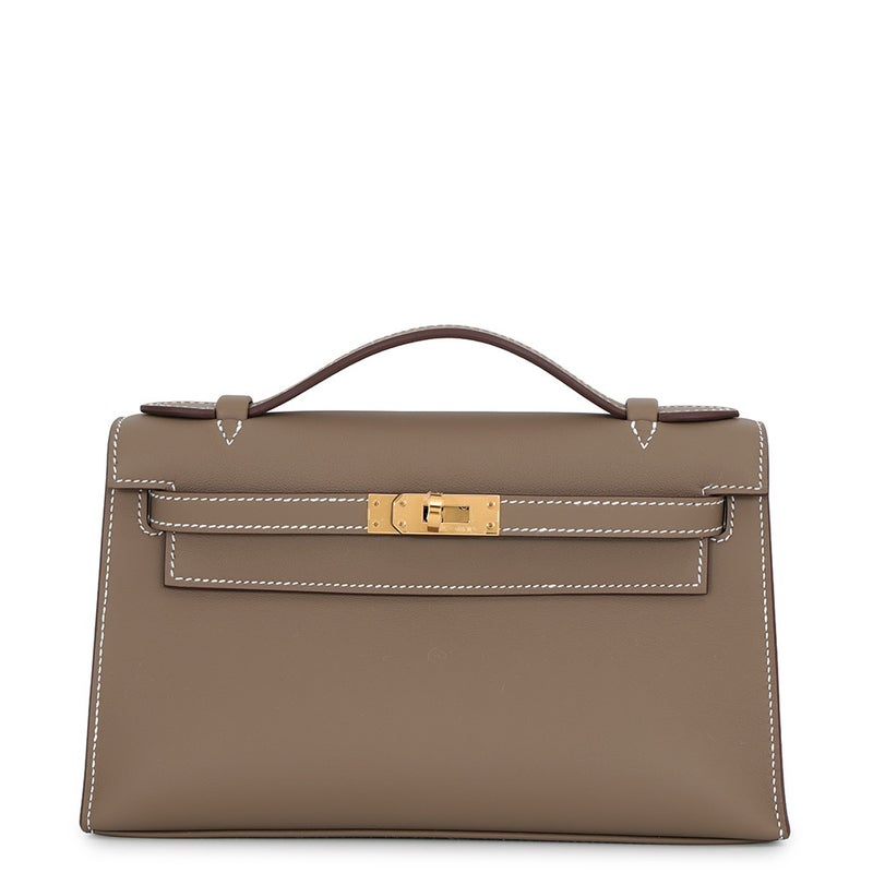 エルメス ハンドバッグ ポシェットケリー ポシェット/ゴールド金具 スイフト G刻印 HERMES バッグ