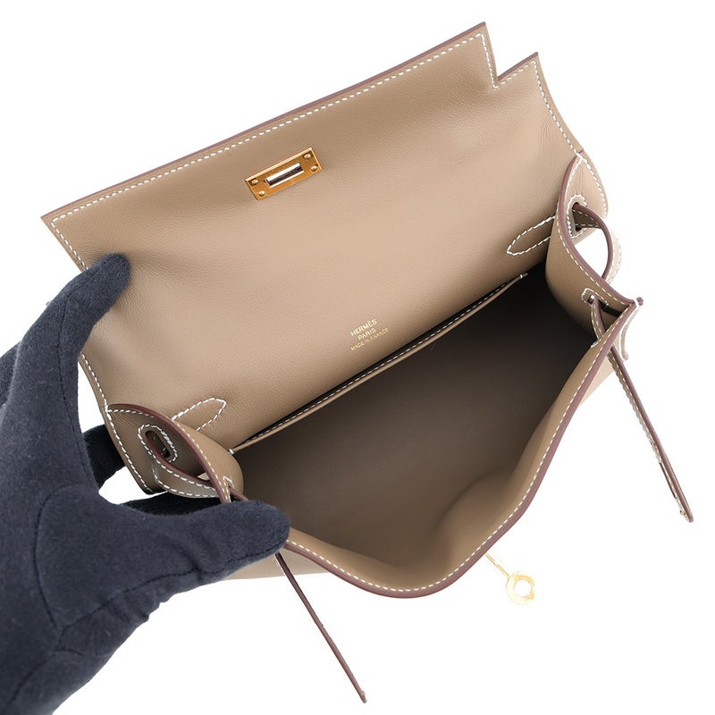 エルメス ハンドバッグ ポシェットケリー ポシェット/ゴールド金具 スイフト G刻印 HERMES バッグ
