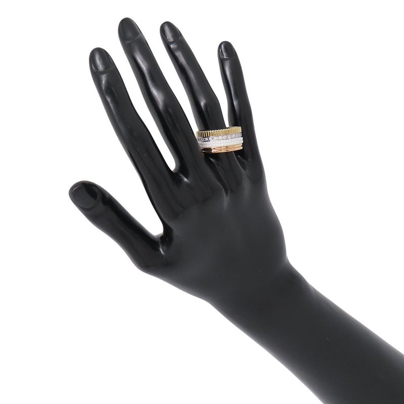 ブシュロン リング キャトル ホワイト ラージ ダイヤ 25P 計0.49ct K18YG/K18PG/K18WG/ホワイトセラミック サイズ62 JRG01599 指輪