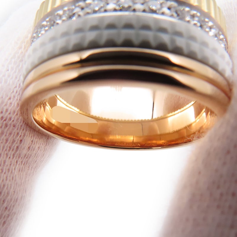 ブシュロン リング キャトル ホワイト ラージ ダイヤ 25P 計0.49ct K18YG/K18PG/K18WG/ホワイトセラミック サイズ62 JRG01599 指輪