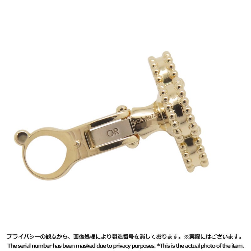 ヴァンクリーフ&アーペル イヤリング ヴィンテージ アルハンブラ マザーオブパール K18YGイエローゴールド VCARA44100