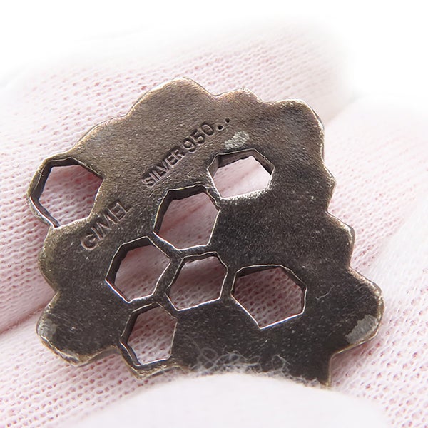 ギメル ブローチ ビー ダイヤモンド 計0.148ct K18YG/Pt950/SV950 gimel 蜂 ハチ 巣