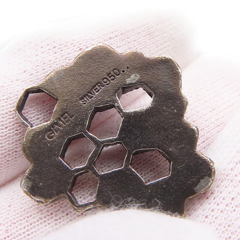 ギメル ブローチ ビー ダイヤモンド 計0.148ct K18YG/Pt950/SV950 gimel 蜂 ハチ 巣