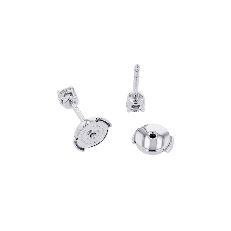 ティファニー ピアス ソリティア ダイヤモンド スタッド ピアス ダイヤ 2P 計約0.35ct Pt950プラチナ Tiffany&Co.