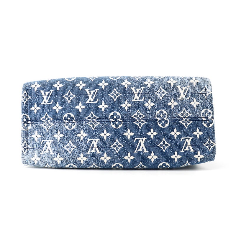 ルイヴィトン トートバッグ モノグラム・ジャガード デニム オンザゴーMM M59608 LOUIS VUITTON  2wayハンドバッグ