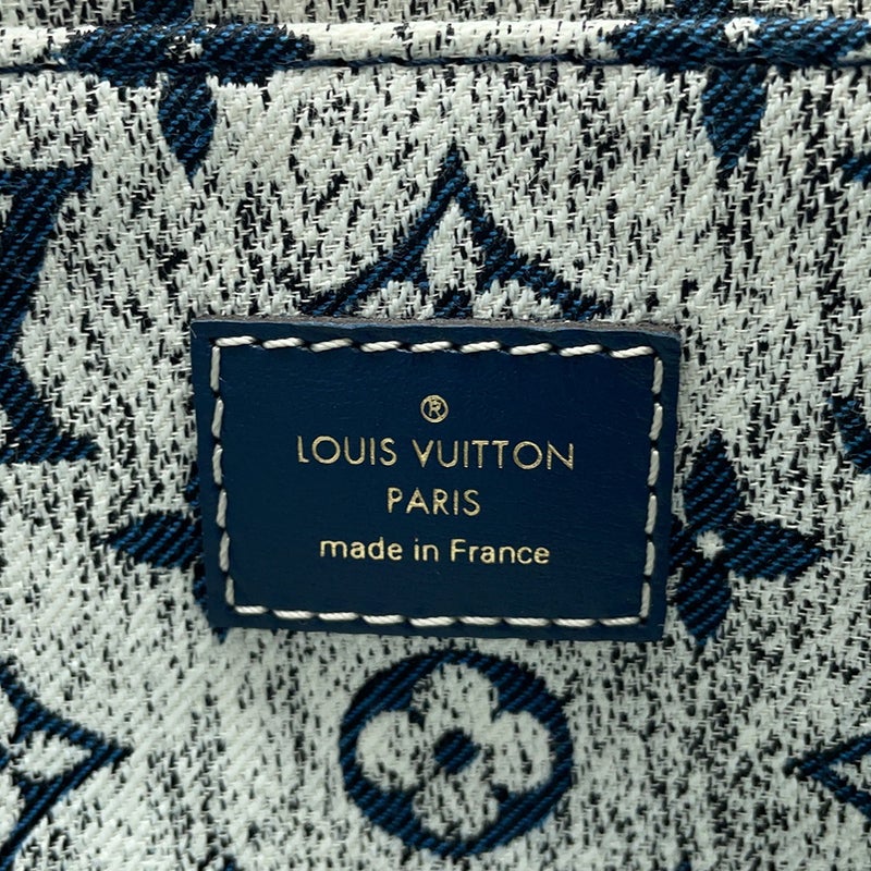 ルイヴィトン トートバッグ モノグラム・ジャガード デニム オンザゴーMM M59608 LOUIS VUITTON  2wayハンドバッグ