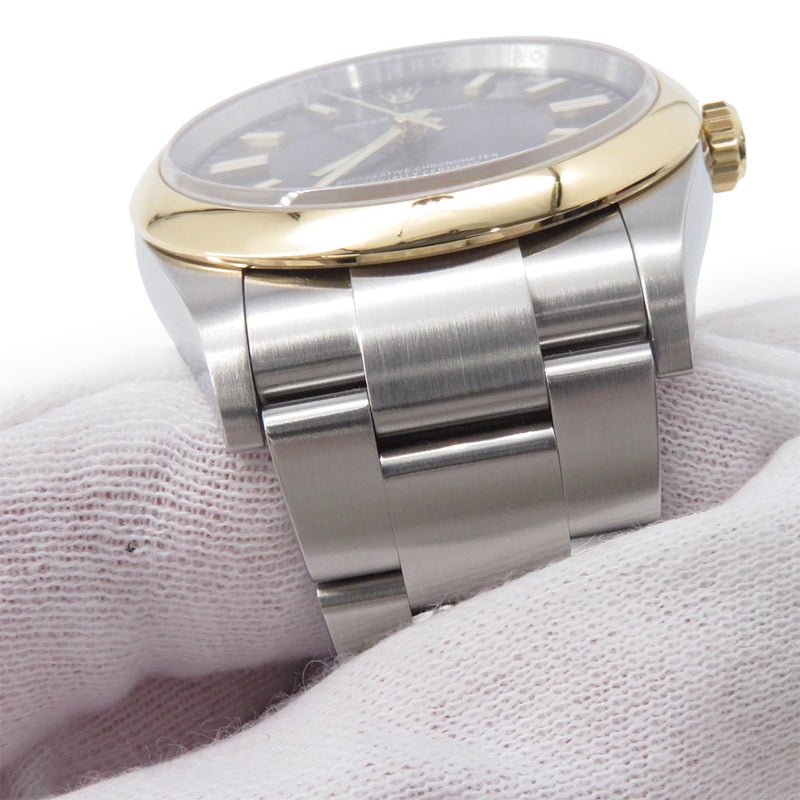 ロレックス オイスターパーペチュアル SS/K18YG ランダムシリアル ルーレット 126003 ROLEX 腕時計 スレート文字盤