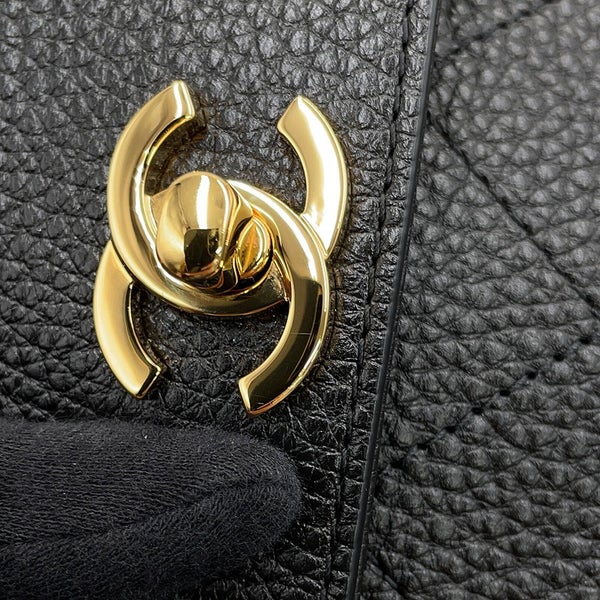 シャネル ショルダーバッグ ココマーク ショッピングバッグ スモール グレインドカーフスキン AS6288 CHANEL 黒