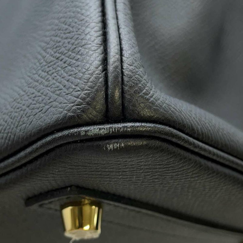 エルメス バーキン30 ブラック/ゴールド金具 ヴォーエプソン D刻印 HERMES Birkin 黒