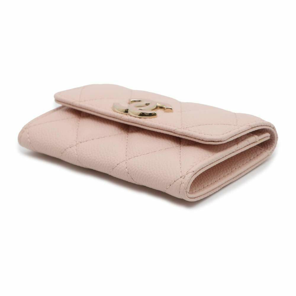 シャネル カードケース マトラッセ ココマーク キャビアスキン CHANEL