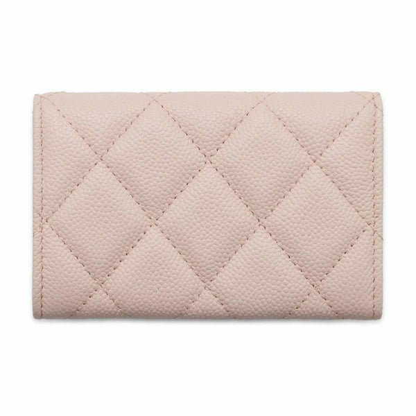 シャネル カードケース マトラッセ ココマーク キャビアスキン CHANEL 名刺入れ ピンク