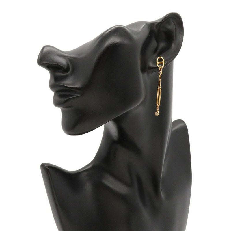 エルメス ピアス シェーヌ ダンクル カオス ダイヤモンド 4P 0.33ct K18PGピンクゴールド HERMES ジュエリー