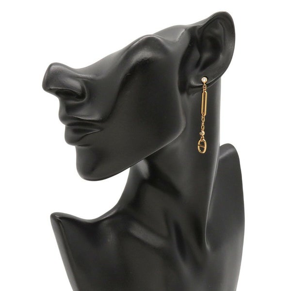 エルメス ピアス シェーヌ ダンクル カオス ダイヤモンド 4P 0.33ct K18PGピンクゴールド HERMES ジュエリー