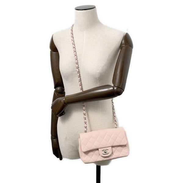 シャネル チェーンショルダーバッグ ココマーク キャビアスキン A69900 CHANEL ミニ フラップ バッグ