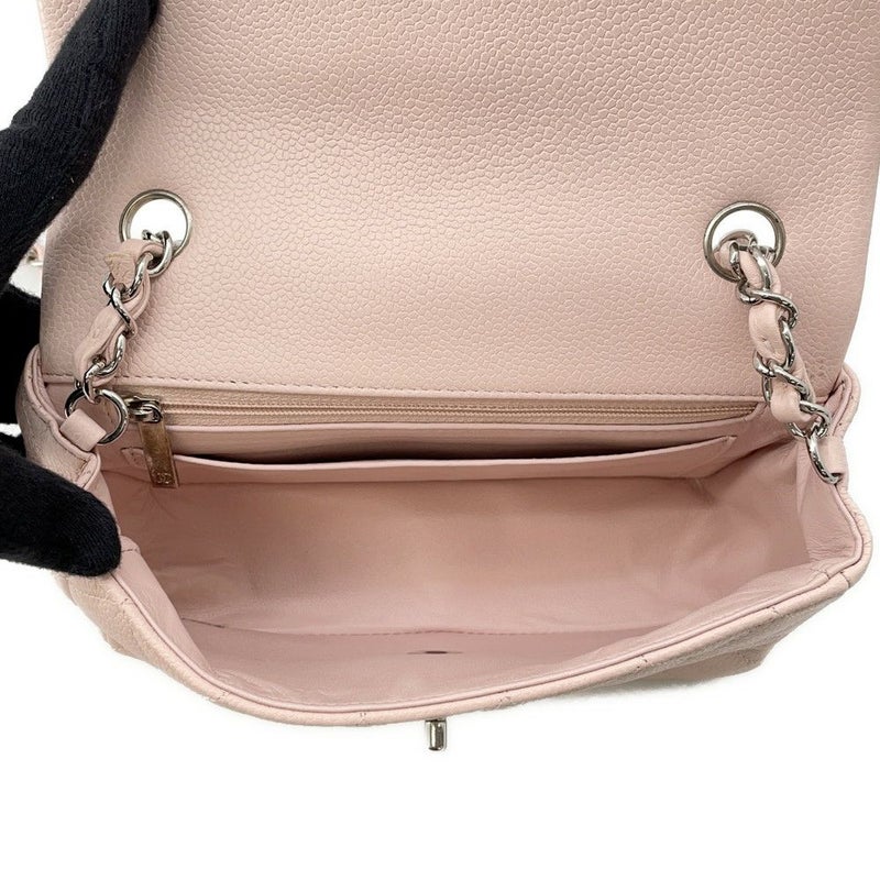 シャネル チェーンショルダーバッグ ココマーク キャビアスキン A69900 CHANEL ミニ フラップ バッグ