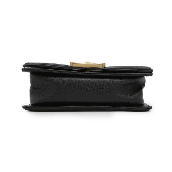 シャネル チェーンショルダーバッグ ボーイシャネル スモール マトラッセ ココマーク A67085 BOY CHANEL 黒